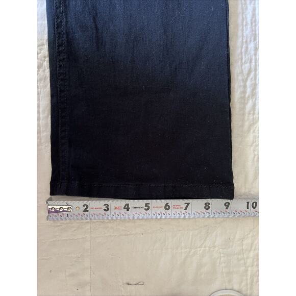Laura Ashley Jeans Womens 14 Black Stretch Denim Embellished Pockets Zip Fly - Picture 11 of 11